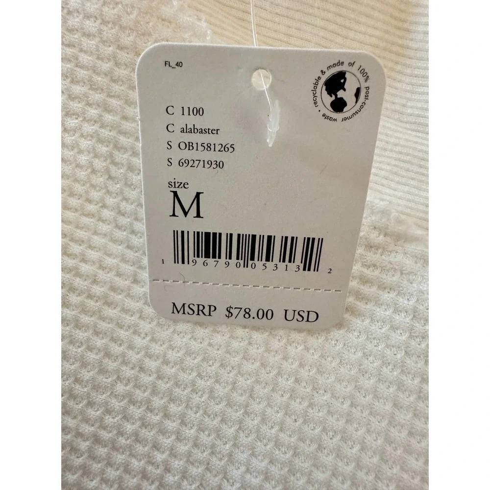 Free People Santa Clara Thermal Shirt White - Picture 8 of 11